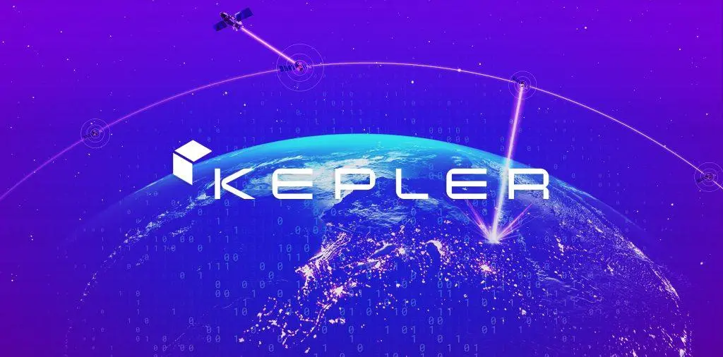 Background of the Kepler network and Kepler's logo