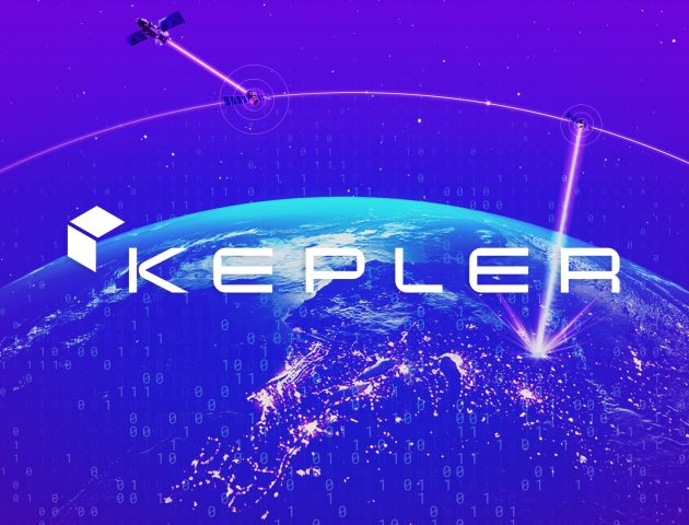 Background of the Kepler network and Kepler's logo